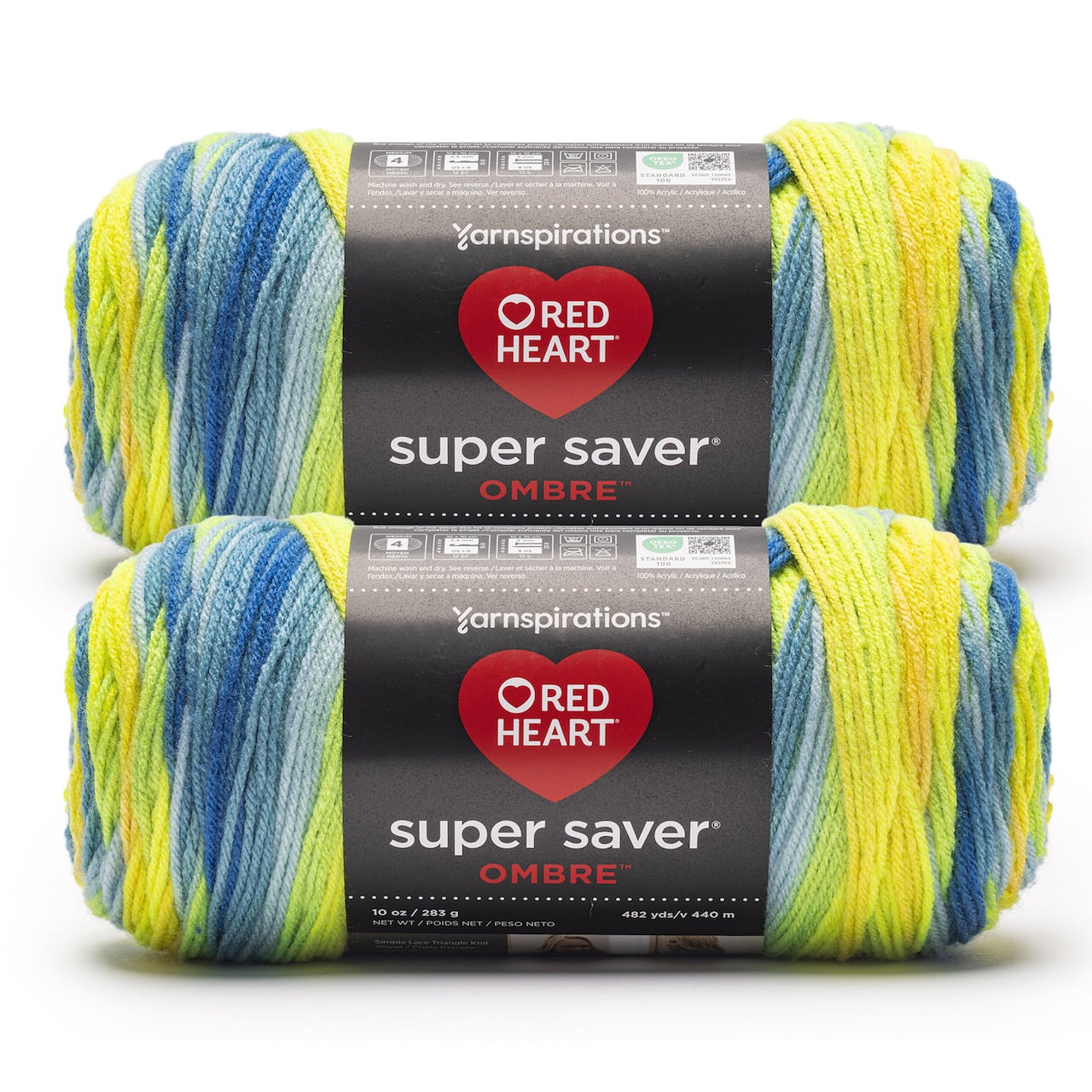 2 Pack Red Heart® Super Saver Ombre™ Yarn